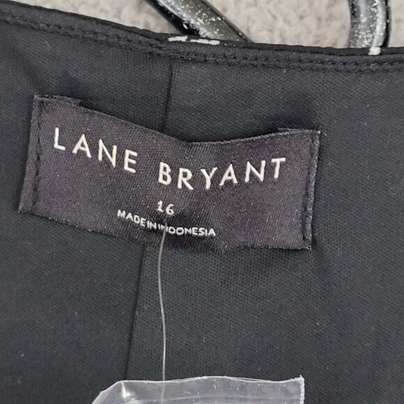 NWT Lane Bryant Womens Floral Maxi Dress Size 16 Black  Chiffon button up  JCT - Picture 4 of 10